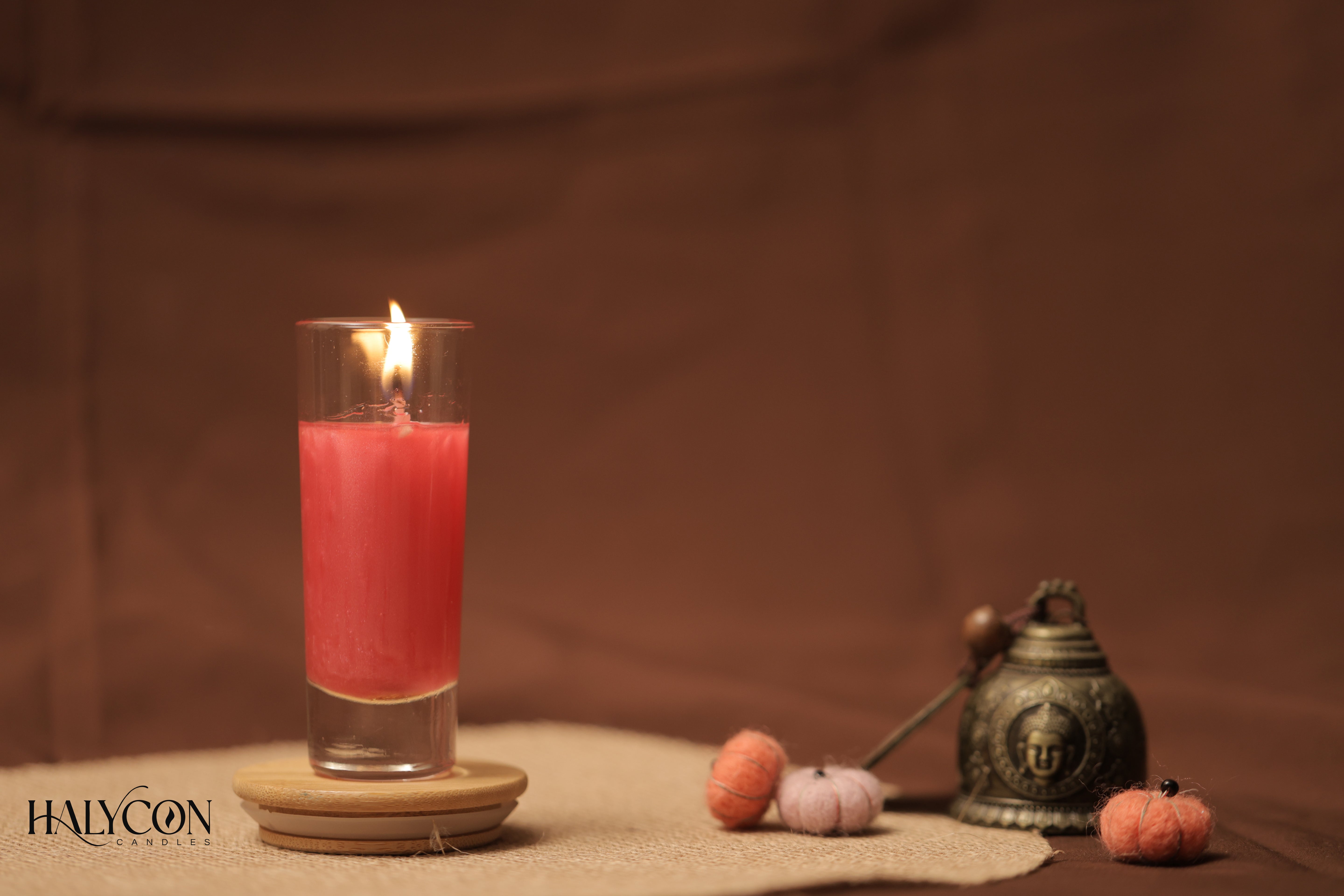 Hand-poured with love in India.