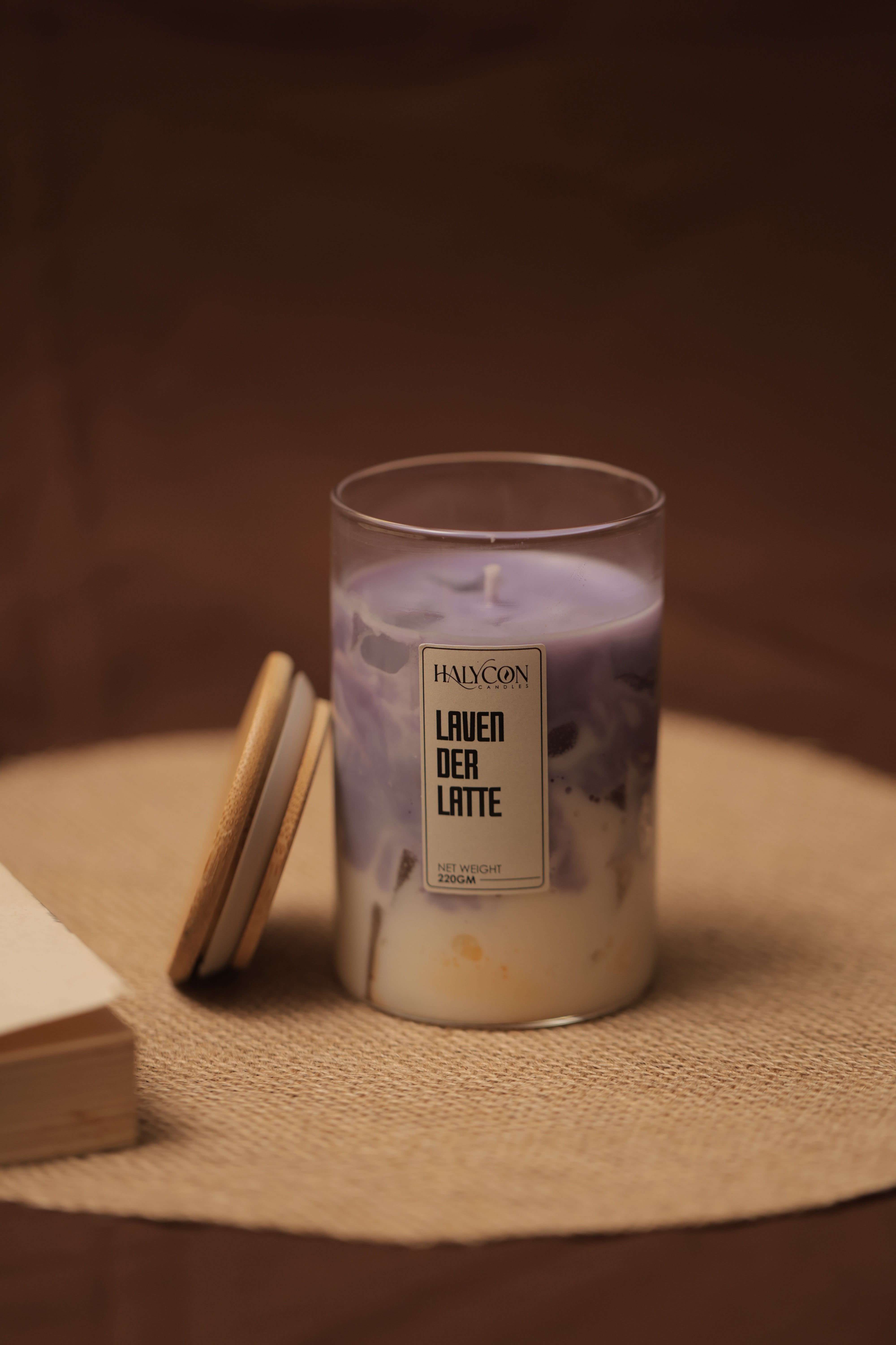 Lavender Latte | Scented Candle | Pure Soy Wax | Burn Time -48hrs