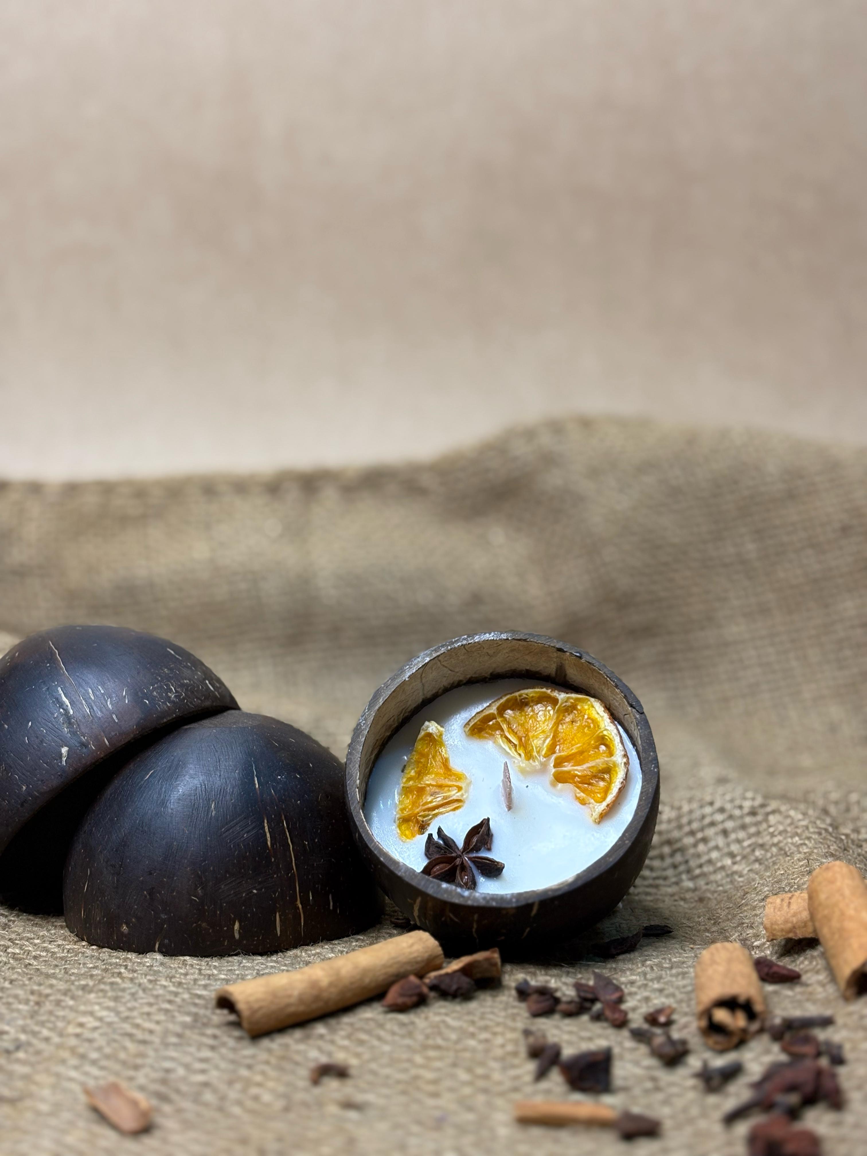 Coconut Shell | Fresh Spieces Scented | Handmade With Love